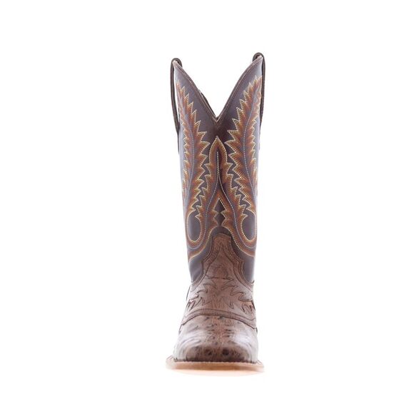 Durango Mens Premium Exotic Full Quill Ostrich Brown Boots (NWT) - Picture 3 of 7